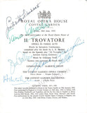 Callas, Maria - Signed Program "Trovatore" Royal Opera House 1953