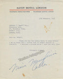 Callas, Maria - Typed Letter Signed + Photo 1957