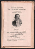 Campanari, Giuseppe - Herbert, Victor - Pittsburgh Orchestra Concert Program 1898