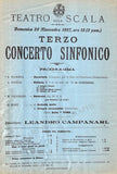 Campanari, Leandro - Lot of 7 Programs La Scala 1897