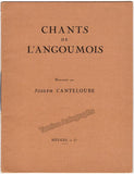 Canteloube, Joseph - Signed Printed Score