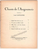 Canteloube, Joseph - Signed Printed Score