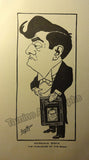 "Caricatures by Enrico Caruso" - Original Book 1922 Signed by Author Marziale Sisca