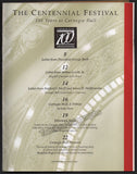 Carnegie Hall - Centennial Festival Program 1991 Unsigned