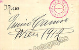 Caruso, Enrico - Signed card and photo postcard