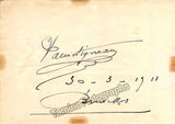 Caruso, Enrico - Signed Caricature of Himself 1910