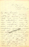 Cary, Annie Louise - Autograph Letter Signed 1879