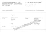 Celibidache, Sergiu - Signed program 1972