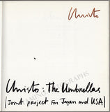Christo - Signed Book "The Umbrellas" Project 1989
