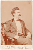 Clemens, Samuel (Mark Twain) - Signed Cabinet Photo