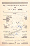 Community Concerts - Lot of Signed Programs Carnegie Hall 1950-1956