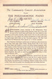 Community Concerts - Lot of Signed Programs Carnegie Hall 1950-1956