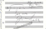 Composers Autograph Music Quotes - Lot of 15