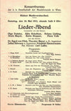 Concert Playbills Vienna 1900-1912 - Lot of 9