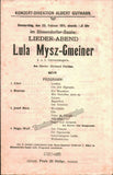 Concert Playbills Vienna 1900-1912 - Lot of 9