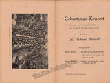 Concert Program- Concert for Richard Strauss´ 80th Birthday 1944