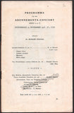 Concert Program Concertgebouw Orchestra Amsterdam 1926