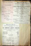 Concerts - Large Program Clip Collection 1883-1925