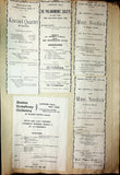 Concerts - Large Program Clip Collection 1883-1925