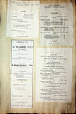 Concerts - Large Program Clip Collection 1883-1925