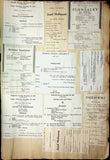 Concerts - Large Program Clip Collection 1883-1925