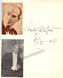 Conductors - Signed Album Pages Lot x 11 signatures