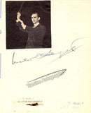 Conductors - Signed Album Pages Lot x 11 signatures