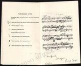 Contemporary American Composer Signed Programs Lot