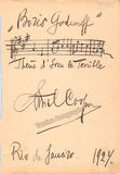 Cooper, Emil - Autograph Music Quote Signed 1924 & Photo 1934