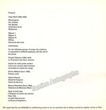 Crespin, Regine - Signed Program New York 1967