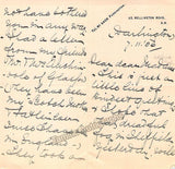 Crossley, Ada - Autograph Letter Signed 1906