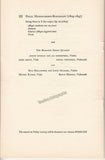 Curzon, Clifford - Budapest String Quartet - Signed Program