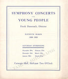 Damrosch, Walter - Koussevitzky, Serge - Carnegie Hall Announcements