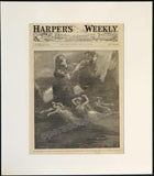 Das Rheingold 1889 Met Opera Matted Print - Harper´s Magazine
