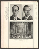 De Basil's Ballets Russes - Large Signed Program 1935