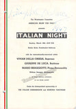 De Luca, Giuseppe - Signed Program Washington 1947