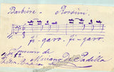 De Padilla, Mariano - Autograph Music Quote Signed + Artot De Padilla, Lola - Signed Card