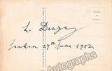 Denza, Luigi - Signed Photo Postcard