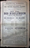 Der Ring - Early Performance Playbill 1883 Anton Seidl - Angelo Neumann