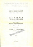 Desormieres, Roger - Concert Program Vienna 1946