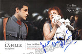 Dessay, Natalie - Florez, Juan Diego - Set of 2 Signed Fille du Regiment Cards