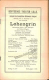 Deutsches Theater - Lille 1916 - 3 Wagner Programs