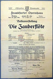 Die Zauberflote-Marta-Der Freischutz-Rigoletto - Lot of 4 Playbills Frankfurt Opera House 1916-1919