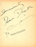 Dixon, Dean - Pedrotti, Antonio - Signed Album Page 1952
