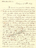 Donzelli, Domenico - Autograph Letter Signed 1839