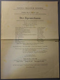 Dresden Opera House - Leipzig Opera - Set of 5 Playbills 1941-43