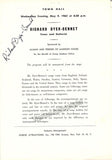 Dyer-Bennet, Richard - Set of 2 Signed Programs New York 1949