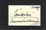 Erzsi, Sandor - Signed Card
