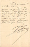 Faccio, Franco - Autograph Note Signed + 3 Programs 1888