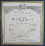 Farrar, Geraldine - Signed cabinet photo as Madama Butterfly + Cast page + Ad